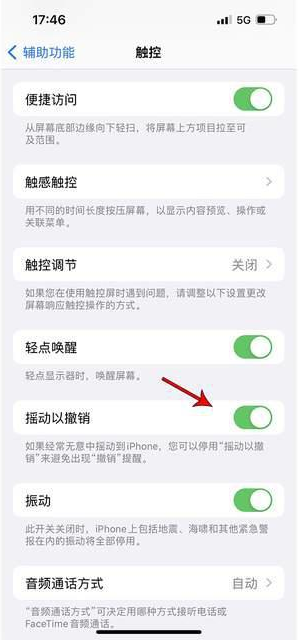 万泉镇苹果手机维修分享iPhone手机如何设置摇一摇删除文字 